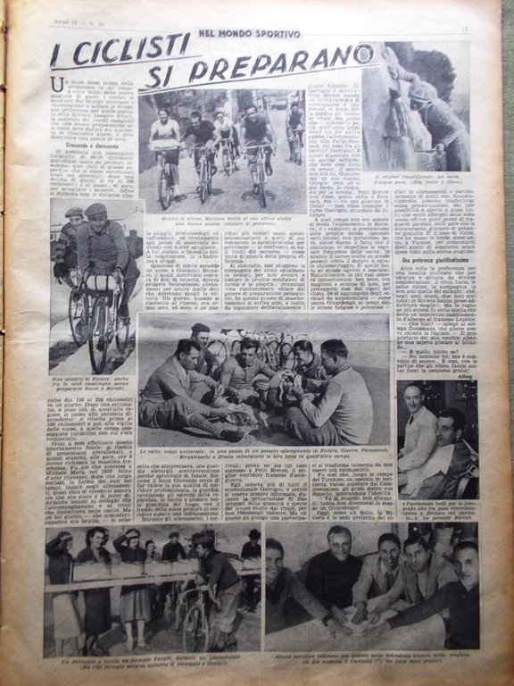 La Domenica del Corriere 4 Marzo 1939 Hitler e Nuvolari …