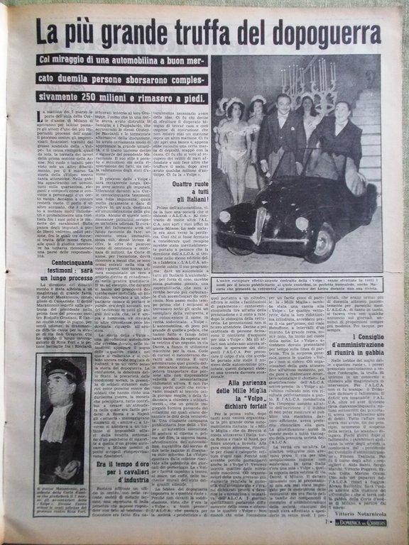 La Domenica del Corriere 4 Marzo 1951 Crociata Calvet Ricordi …