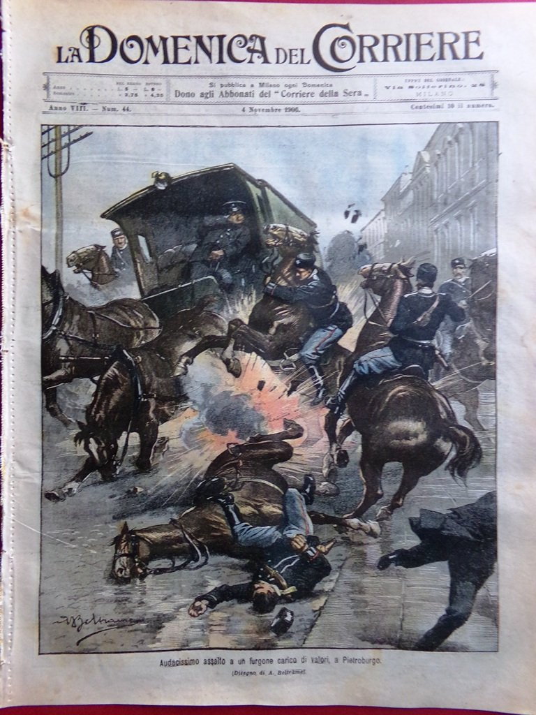 La Domenica del Corriere 4 Novembre 1906 Chartres Kopenick Disastro … | Immagine principale