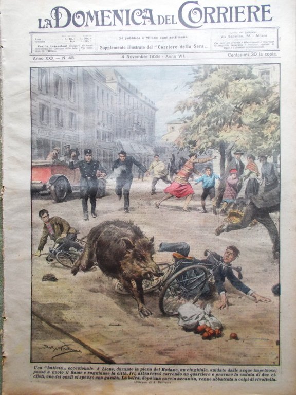 La Domenica del Corriere 4 Novembre 1928 Tesori Roma Fawcett … | Immagine Gallery 1