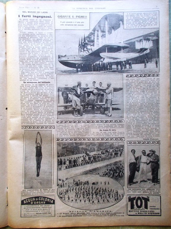 La Domenica del Corriere 4 Settembre 1927 Pinotti Bottega Monza … | Immagine Gallery 7