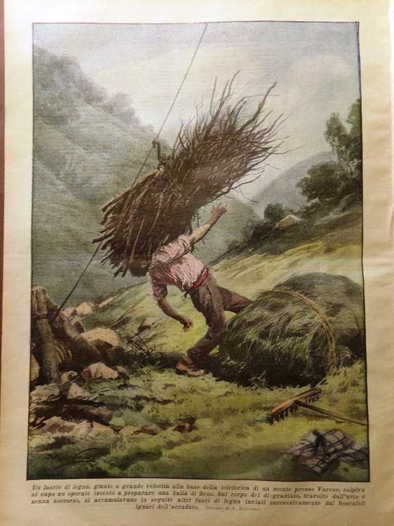 La Domenica del Corriere 4 Settembre 1932 Manovre Ellero Gorilla …