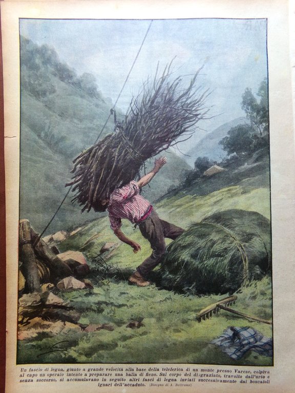 La Domenica del Corriere 4 Settembre 1932 Manovre Ellero Gorilla …