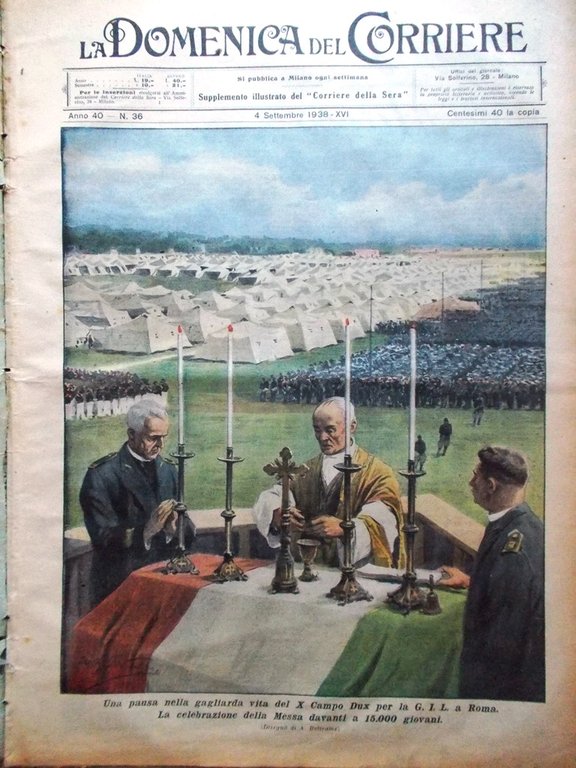 La Domenica del Corriere 4 Settembre 1938 Horthy Hitler Cina … | Immagine Gallery 1
