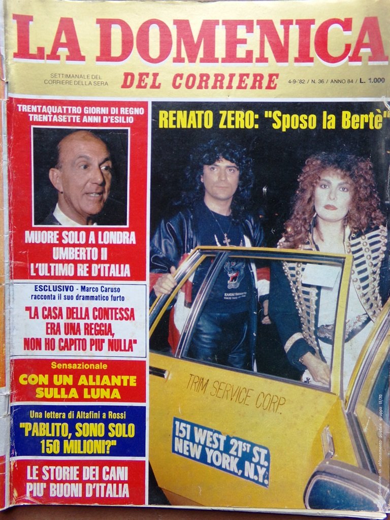 La Domenica del Corriere 4 Settembre 1982 Madre Teresa Umberto …