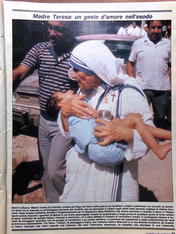 La Domenica del Corriere 4 Settembre 1982 Madre Teresa Umberto …