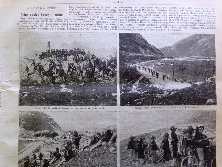 La Domenica del Corriere 5 Agosto 1906 Petrolio Italia Bersaglieri …