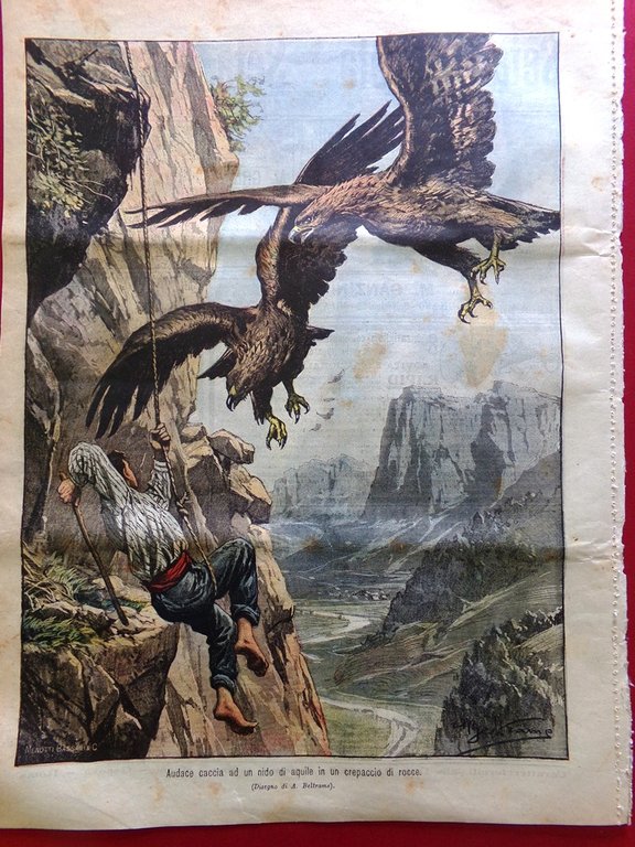 La Domenica del Corriere 5 Agosto 1906 Petrolio Italia Bersaglieri …