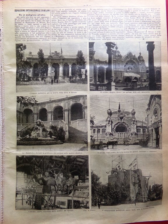 La Domenica del Corriere 5 Agosto 1906 Petrolio Italia Bersaglieri …