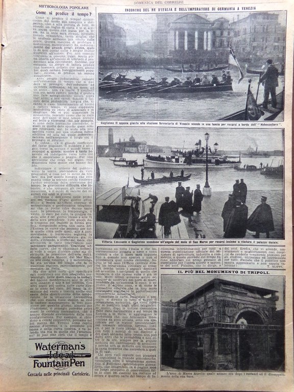 La Domenica del Corriere 5 Aprile 1914 Frana Clauzetto Mistral …