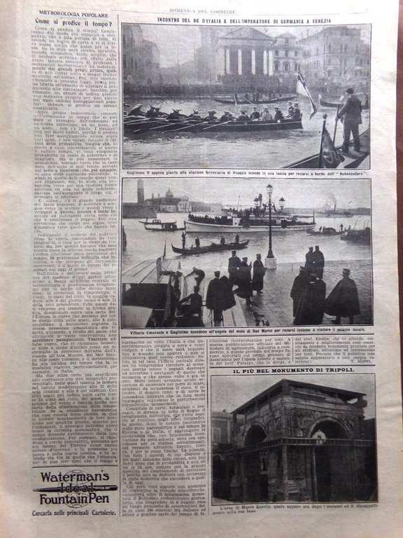 La Domenica del Corriere 5 Aprile 1914 Frana Clauzetto Mistral …
