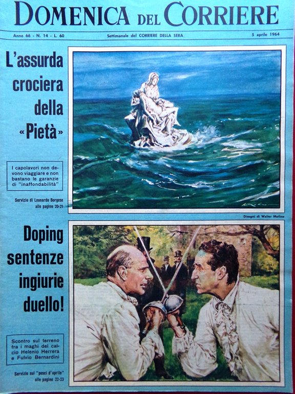 La Domenica del Corriere 5 Aprile 1964 Doping Bonn Lanerossi … | Immagine Gallery 2