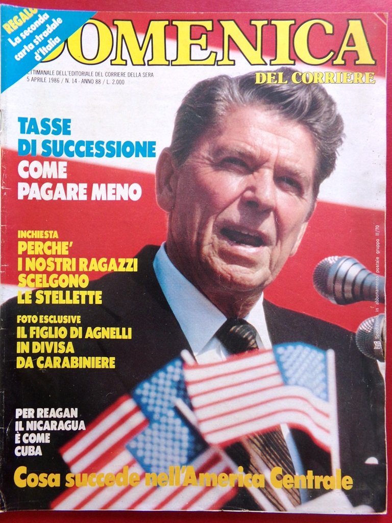 La Domenica del Corriere 5 Aprile 1986 Sindona Bergman Trapattoni …