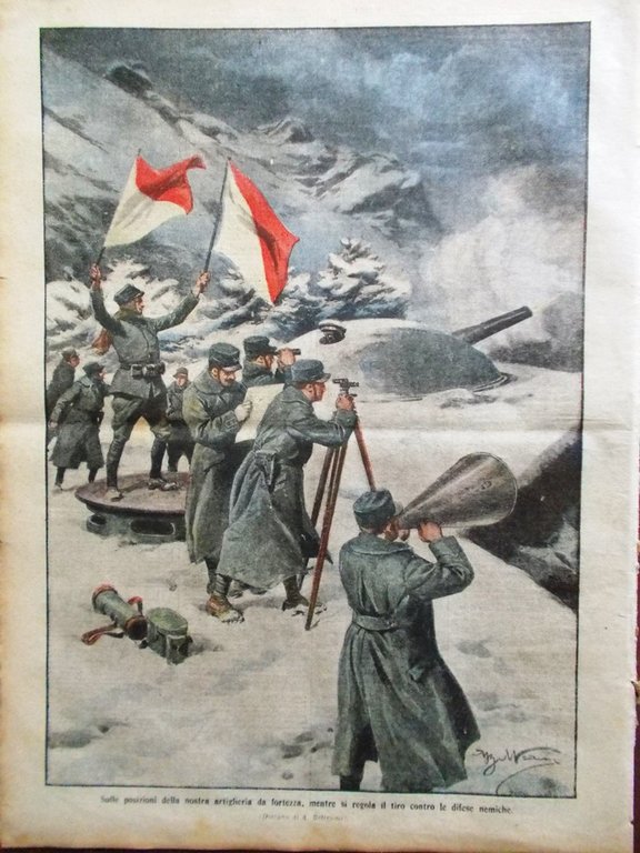 La Domenica del Corriere 5 Dicembre 1915 WW1 Ivanova Medaglie …