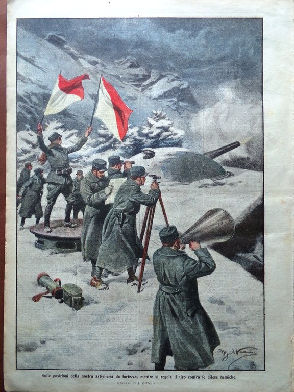 La Domenica del Corriere 5 Dicembre 1915 WW1 Ivanova Medaglie …