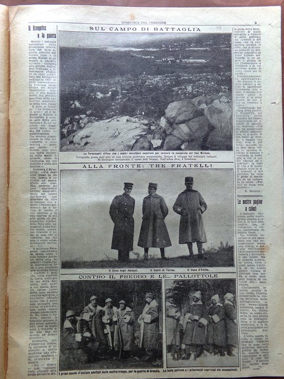 La Domenica del Corriere 5 Dicembre 1915 WW1 Ivanova Medaglie …