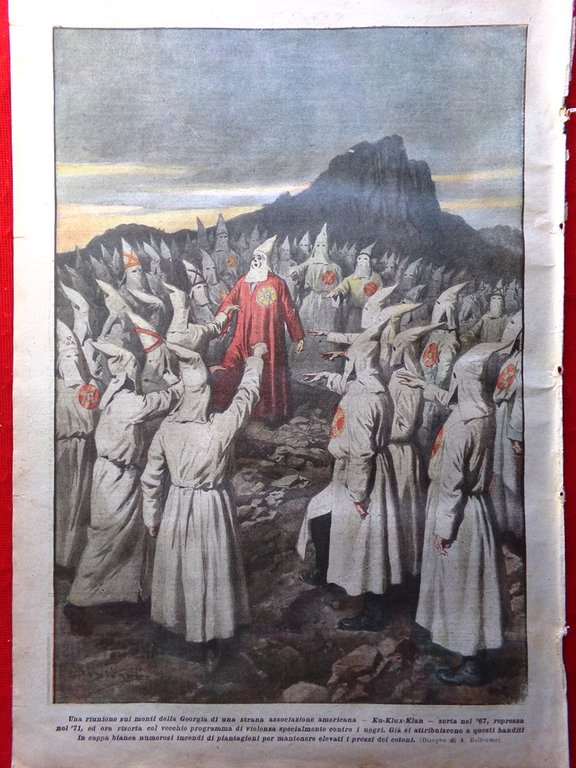 La Domenica del Corriere 5 Dicembre 1920 Ku Klux Klan …