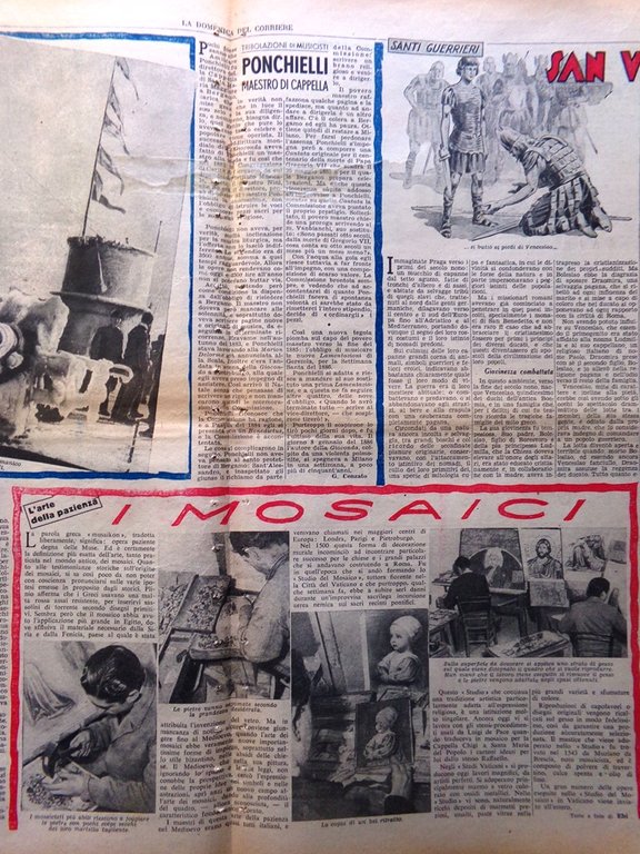 La Domenica del Corriere 5 Dicembre 1943 WW2 Copernico Tafari …