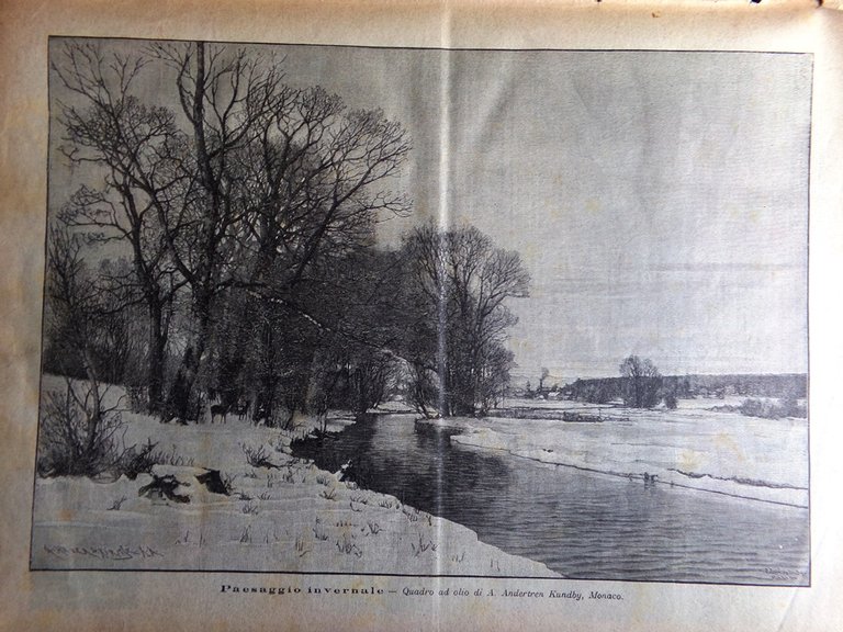 La Domenica del Corriere 5 Gennaio 1902 Forlai Ponte Ciralleyes …