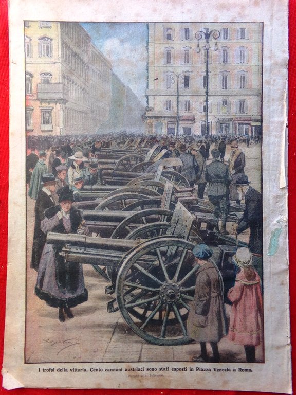La Domenica del Corriere 5 Gennaio 1919 Feltre Casagrande Wilson …