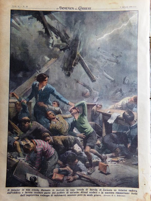 La Domenica del Corriere 5 Giugno 1938 Coppa Mondo Indovino …