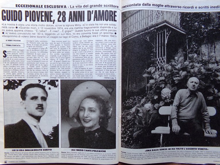 La Domenica del Corriere 5 Giugno 1982 Lemmon De Sio …