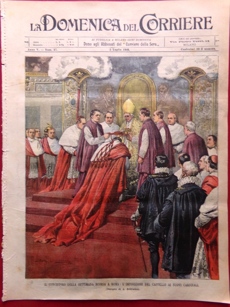 La Domenica del Corriere 5 Luglio 1903 Puccini Gigli Nola … | Immagine principale