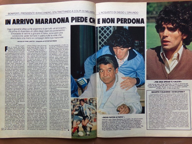 La Domenica del Corriere 5 Luglio 1980 Moravia Maradona Gandhi …