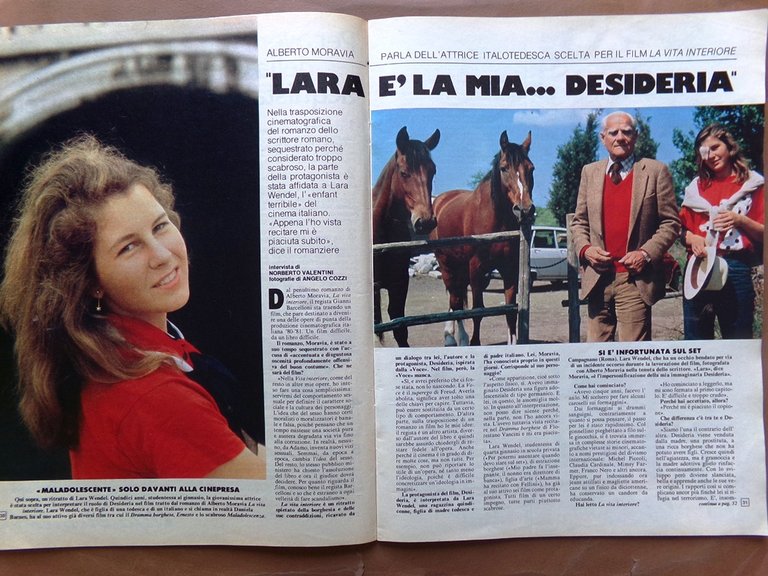 La Domenica del Corriere 5 Luglio 1980 Moravia Maradona Gandhi …
