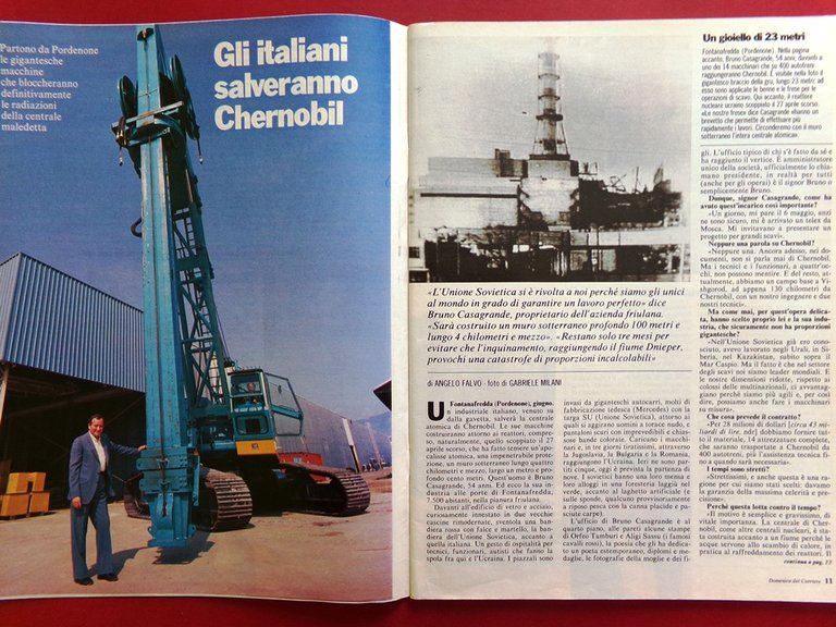 La Domenica del Corriere 5 Luglio 1986 Chernobyl Bearzot Broome …