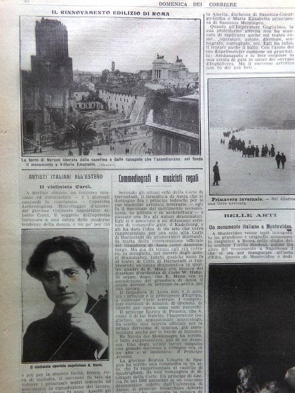 La Domenica del Corriere 5 Maggio 1912 Campanile Venezia Curci …