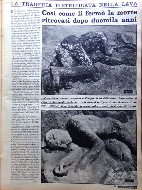 La Domenica del Corriere 5 Maggio 1957 Loren Yeti Lava …