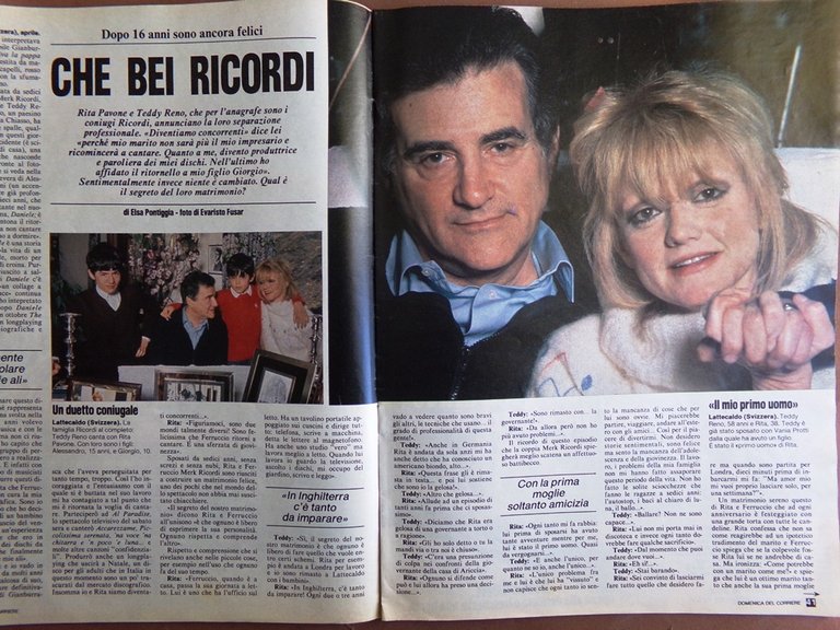 La Domenica del Corriere 5 Maggio 1984 Vasco Rossi Pellegrini …
