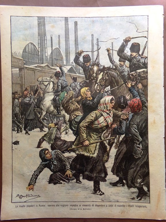 La Domenica del Corriere 5 Marzo 1905 Galleria Sempione Ipertricosi …