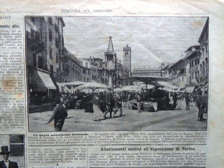La Domenica del Corriere 5 Marzo 1911 Verona Kiel Monte …