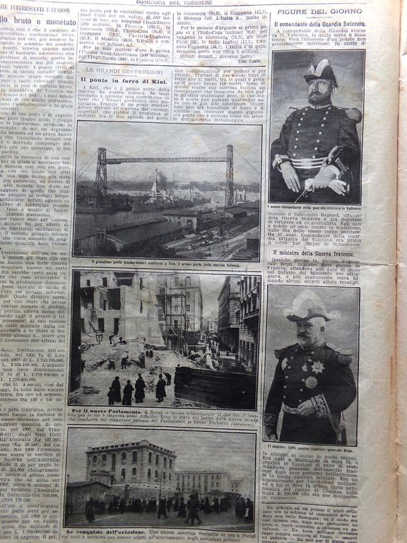 La Domenica del Corriere 5 Marzo 1911 Verona Kiel Monte …