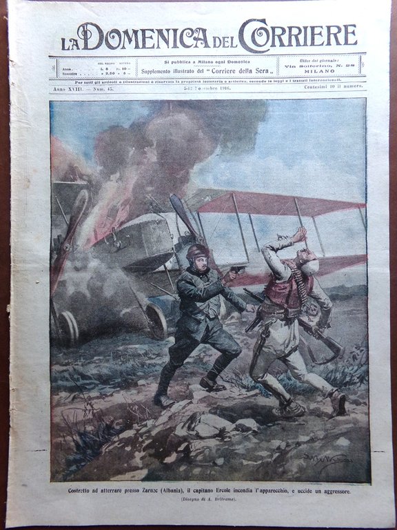 La Domenica del Corriere 5 Novembre 1916 WW1 Ercole Pesci … | Immagine Gallery 1