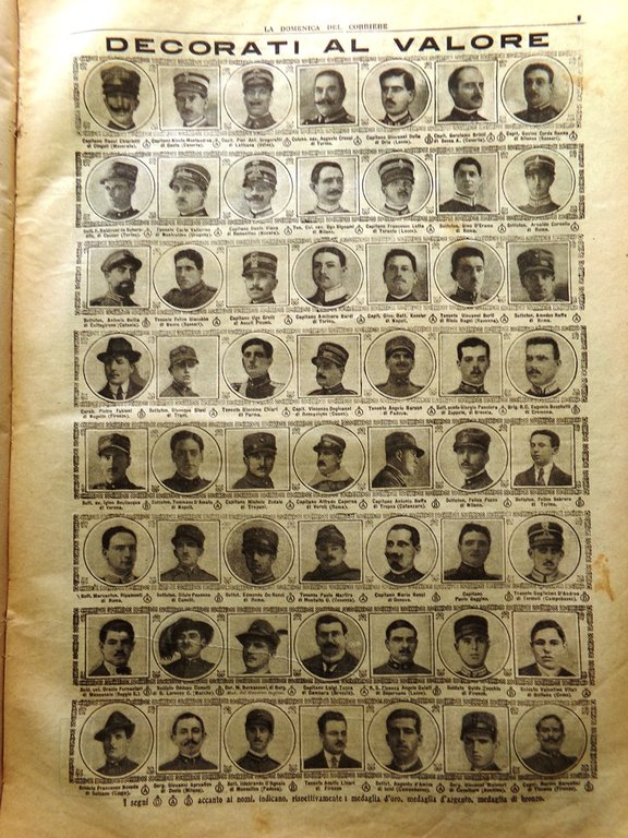 La Domenica del Corriere 5 Novembre 1916 WW1 Ercole Pesci …