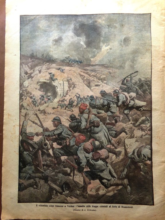 La Domenica del Corriere 5 Novembre 1916 WW1 Ercole Pesci …