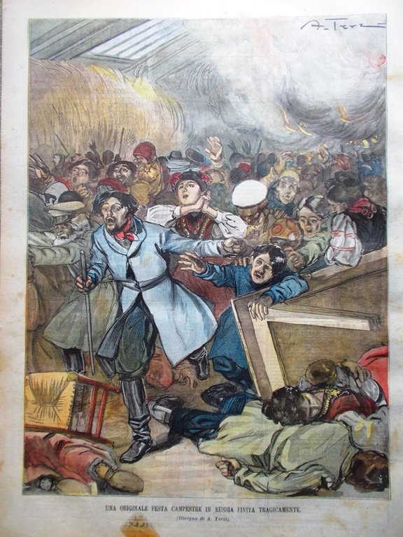 La Domenica del Corriere 5 Ottobre 1902 Marconi Cedric Albertario …