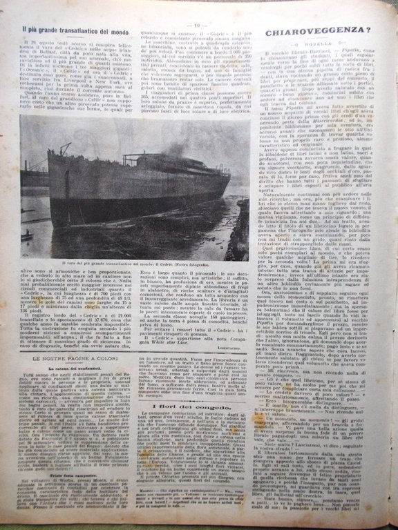 La Domenica del Corriere 5 Ottobre 1902 Marconi Cedric Albertario …