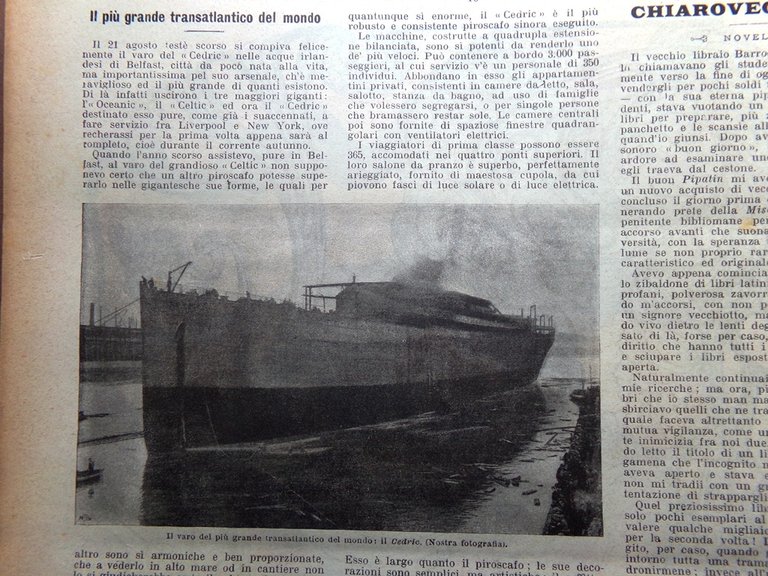 La Domenica del Corriere 5 Ottobre 1902 Marconi Cedric Albertario …