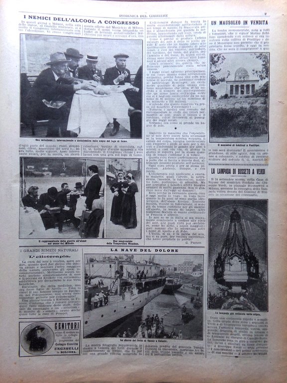 La Domenica del Corriere 5 Ottobre 1913 Salsa Alcool Mambretti …