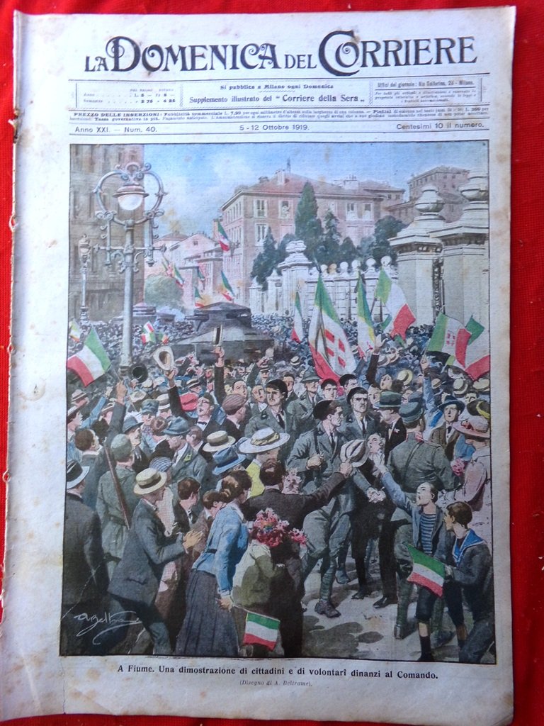 La Domenica del Corriere 5 Ottobre 1919 Dervisci Valbanera Chiesa …