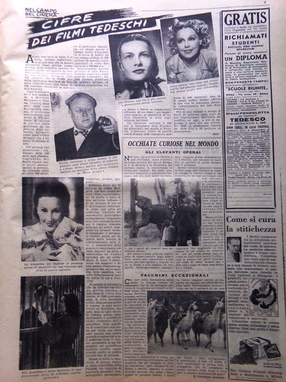 La Domenica del Corriere 5 Ottobre 1941 WW2 Vittoria Mediterraneo …