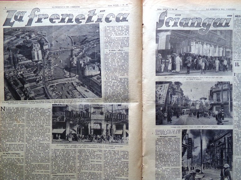 La Domenica del Corriere 5 Settembre 1937 Shangai Impero Marconi … | Immagine Gallery 4