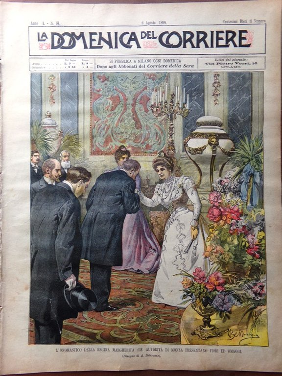 La Domenica del Corriere 6 Agosto 1899 Deportazione Siberia Rendite … | Immagine Gallery 1