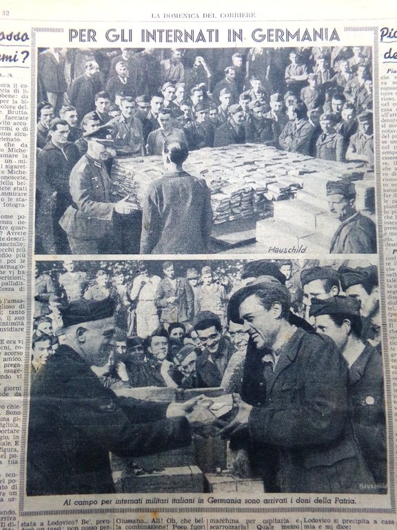 La Domenica del Corriere 6 Agosto 1944 WW2 Bombe Duomo …