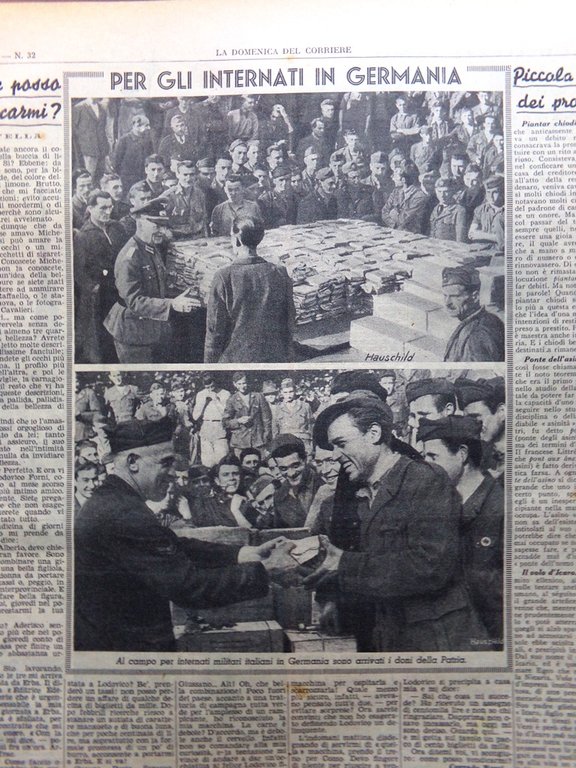 La Domenica del Corriere 6 Agosto 1944 WW2 Bombe Duomo …