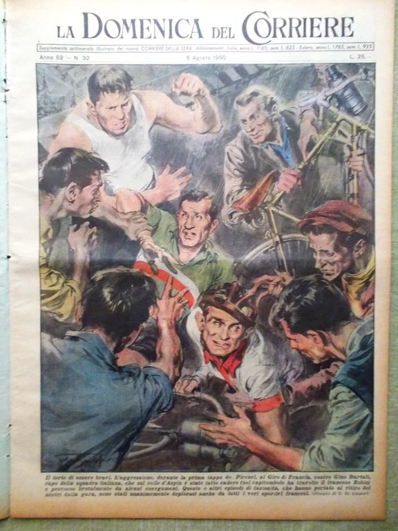 La Domenica del Corriere 6 Agosto 1950 Corea Valli Bartali … | Immagine Gallery 1